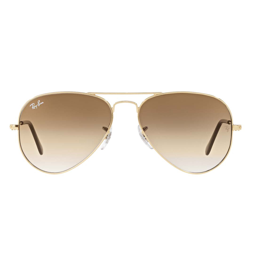 Ray-Ban Men Gradient Brown Lens Pilot Sunglasses - 0RB3025I001/5162