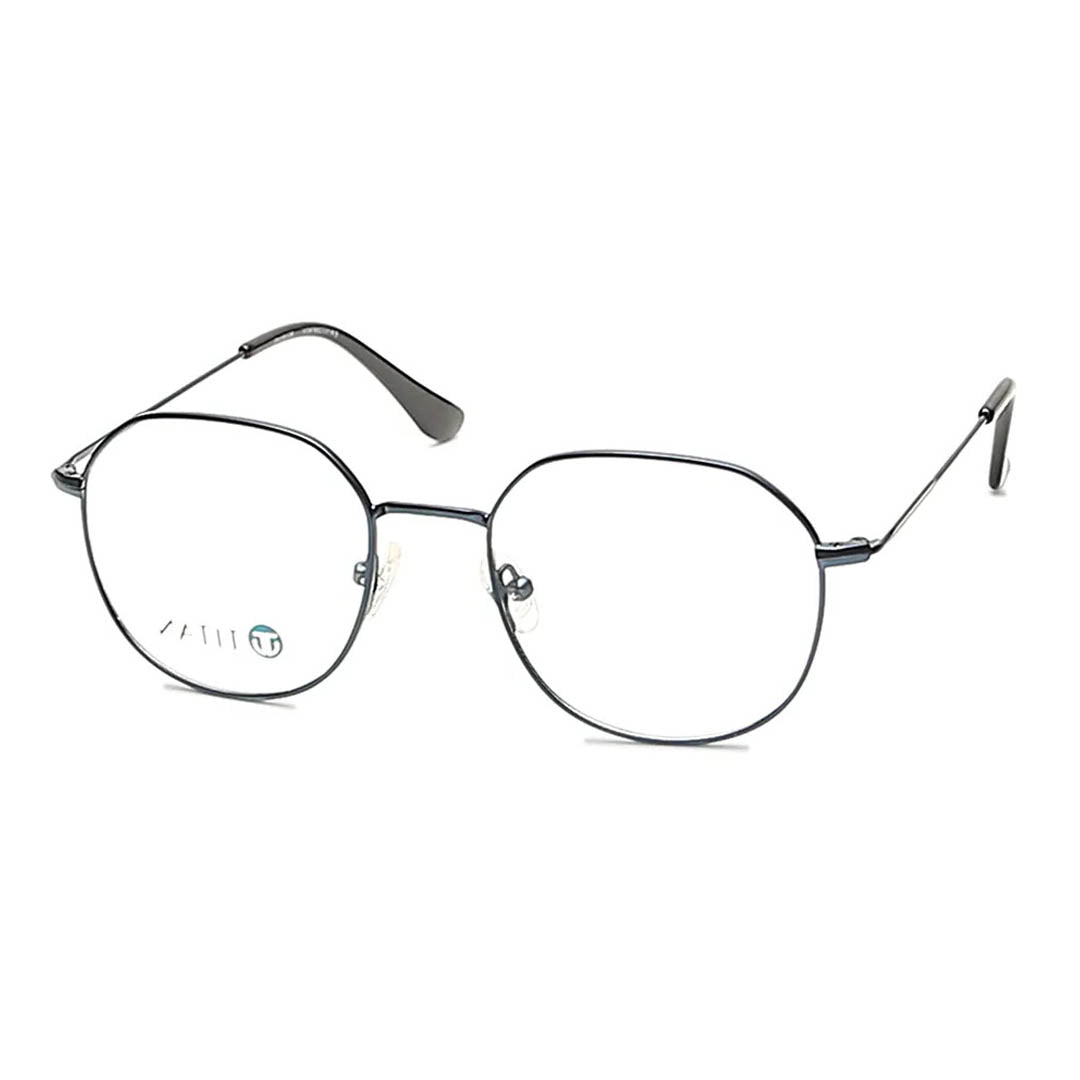 Titan Blue Round Rimmed Computer Glasses (Blue-Filter lens Included)