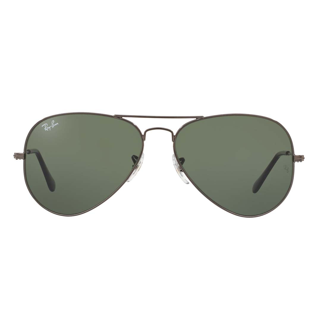 Gafas de sol unisex Ray-Ban de piloto con protección UV y lentes verdes - 0RB302500458