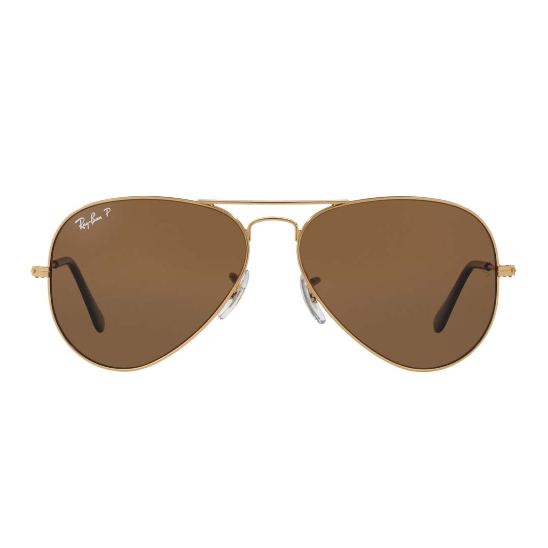 Ray-Ban Men Polarized Grey Lens Pilot Sunglasses - 0RB3025I001/5758