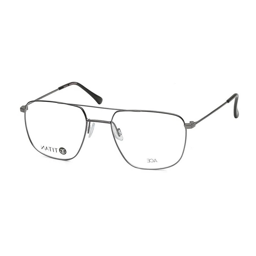 Titan Grey Navigator Rimmed Computer Glasses (Blue-Filter lens Included)