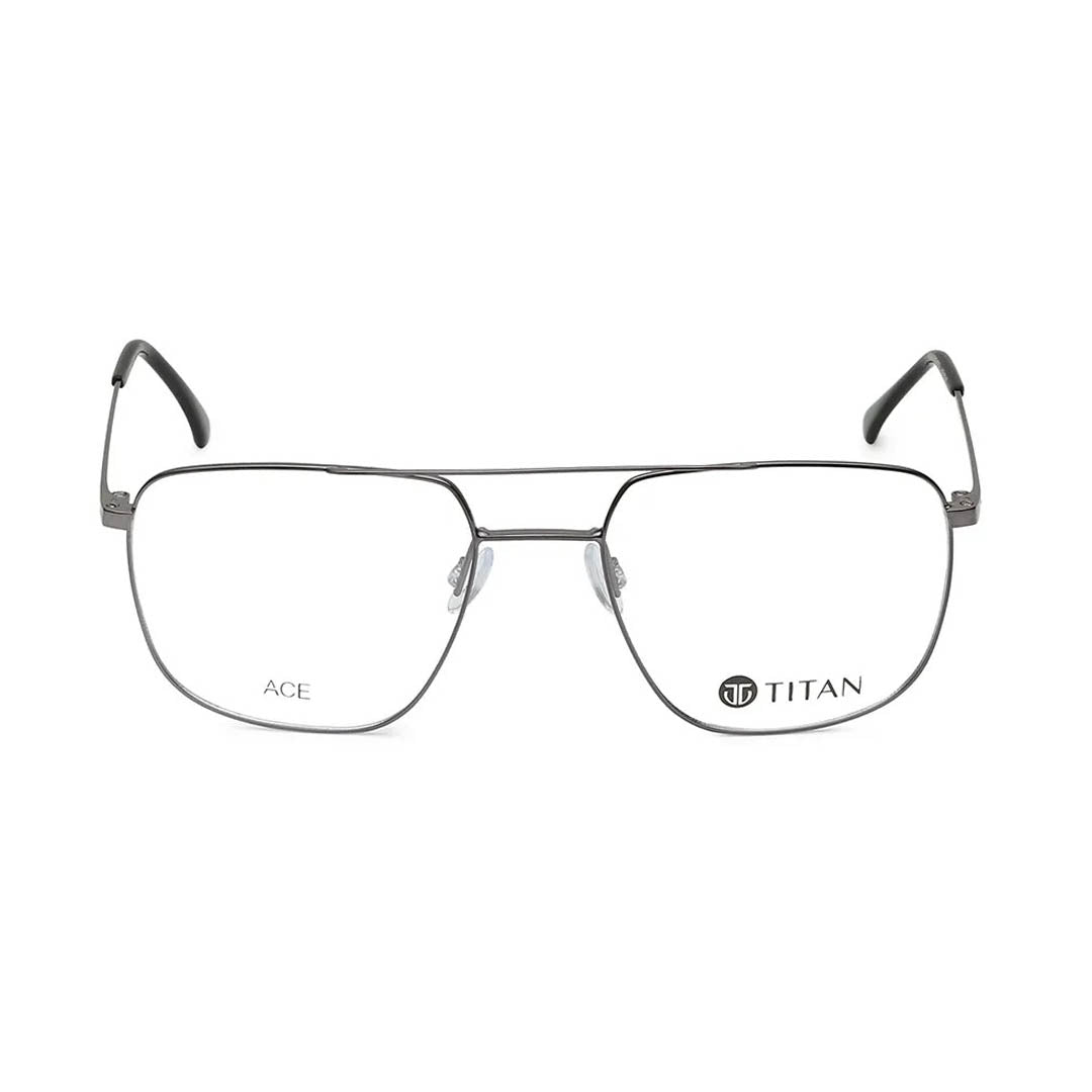 Titan Grey Navigator Rimmed Computer Glasses (Blue-Filter lens Included)