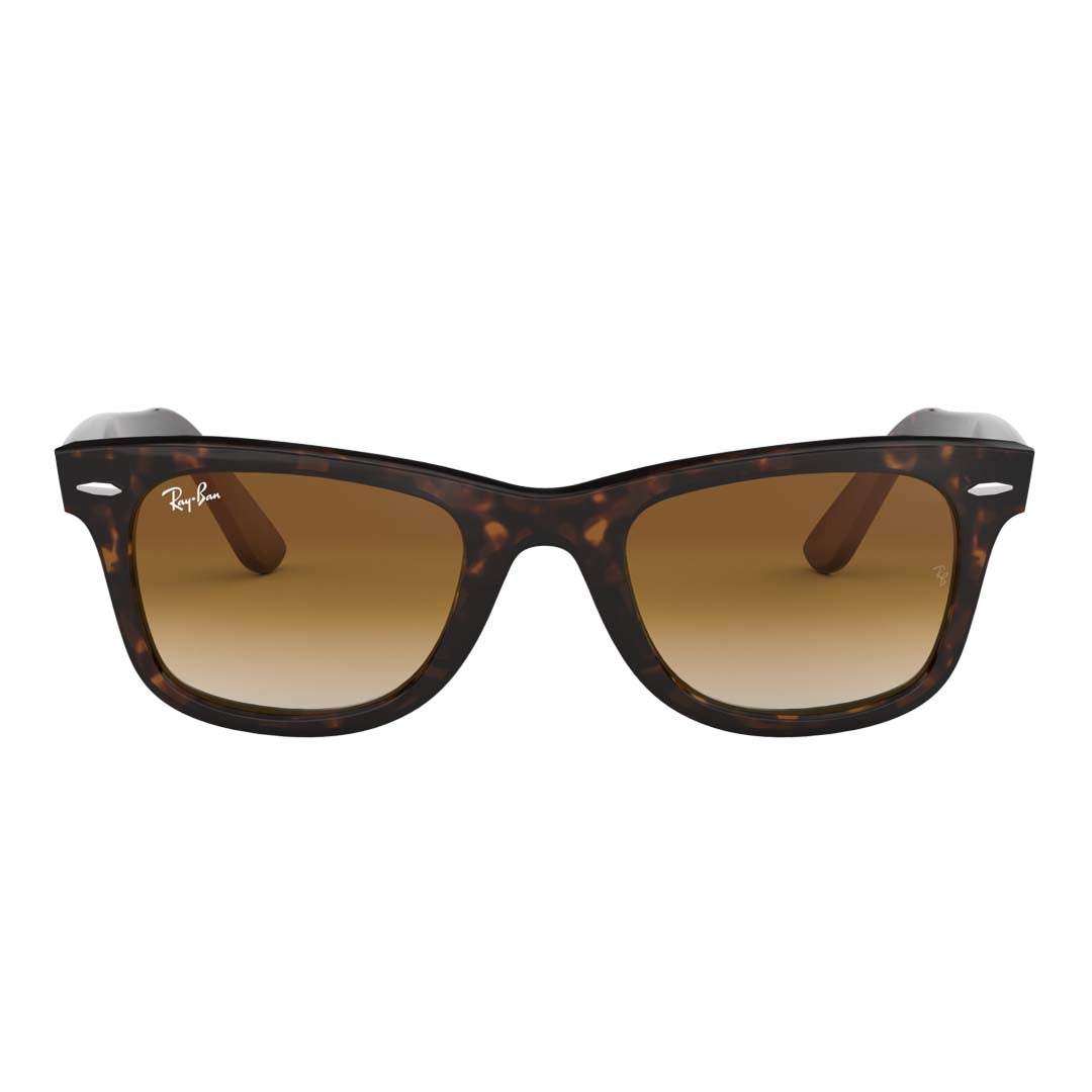 Ray-Ban Men Havana Rectangle Sunglasses - 0RB2140902/5150