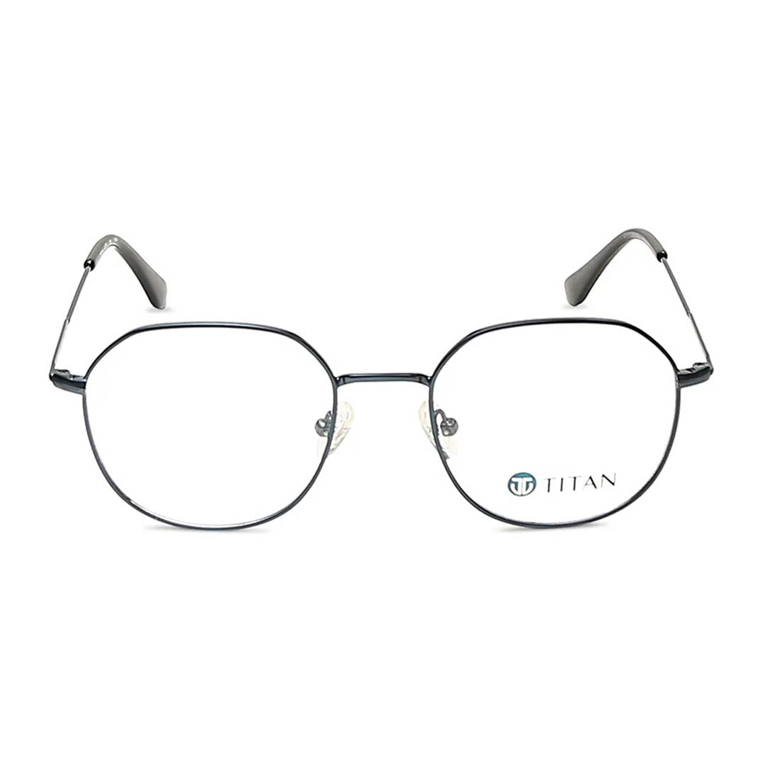 Titan Blue Round Rimmed Computer Glasses (Blue-Filter lens Included)