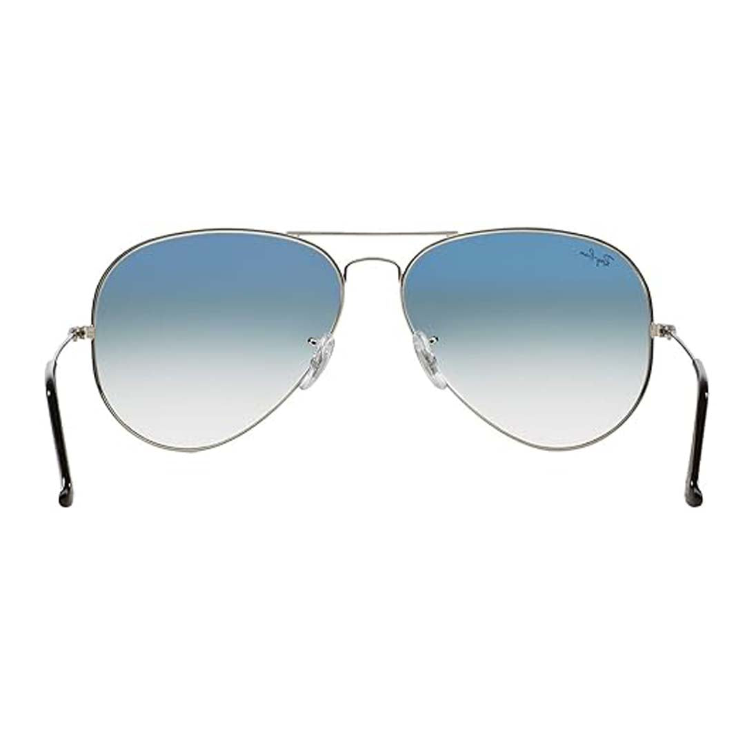 Ray-Ban Unisex Gradient Blue Lens Pilot Sunglasses - 0RB3025I003/3F58
