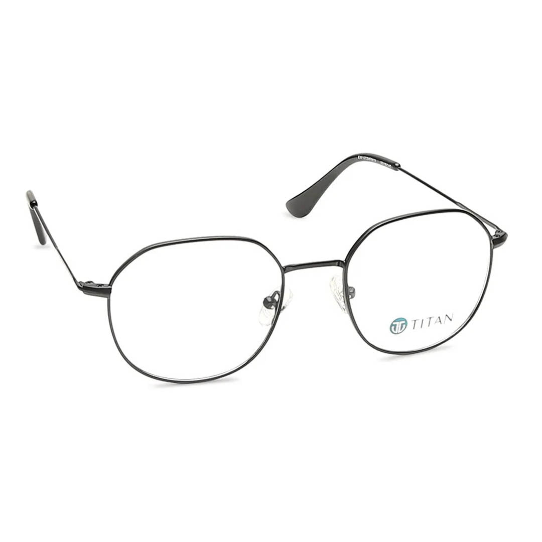 Titan Grey Square Rimmed Computer Glasses (Blue-Filter lens Included)