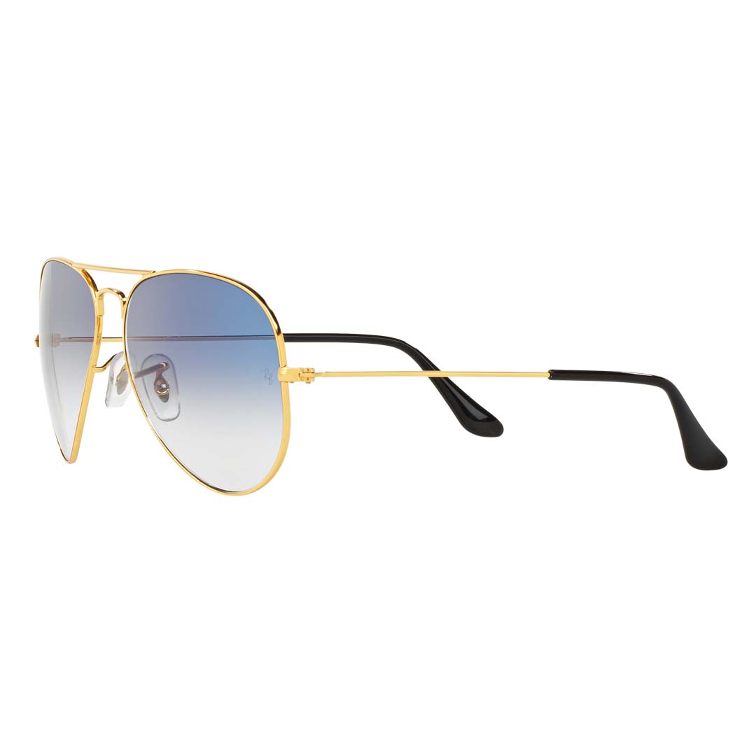 Ray-Ban Men Gradient Blue Lens Pilot Sunglasses - 0RB3025I001/3F58