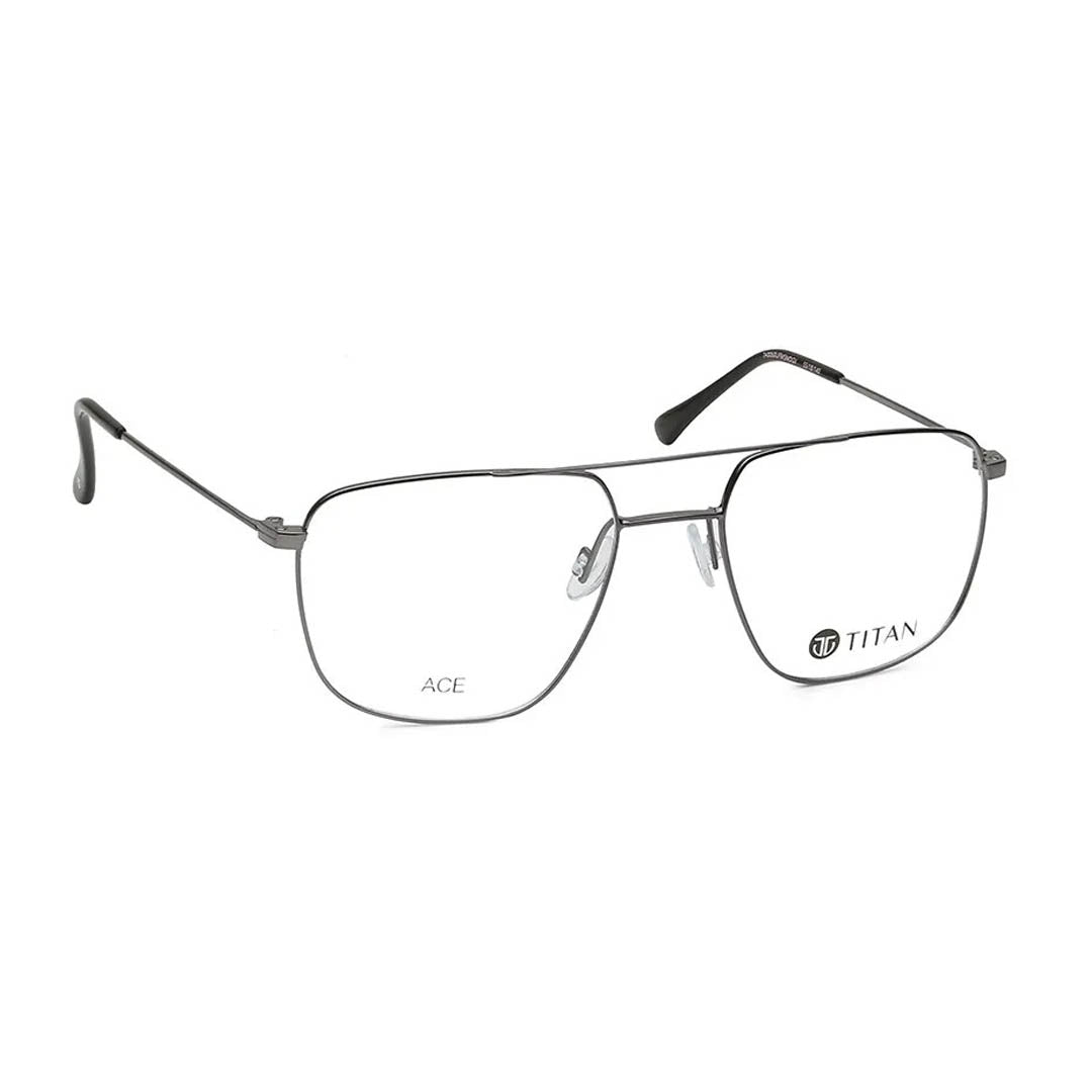 Titan Grey Navigator Rimmed Computer Glasses (Blue-Filter lens Included)