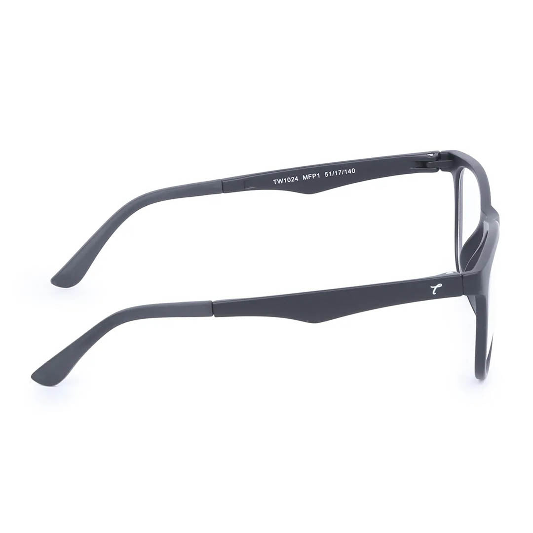 Titan Black Wayfarer Rimmed Computer Glasses (Blue-Filter lens Included)