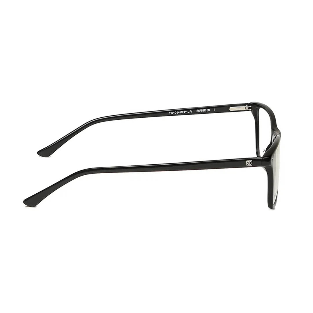 Titan Black Square Rimmed Computer Glasses (Blue-Filter lens Included)
