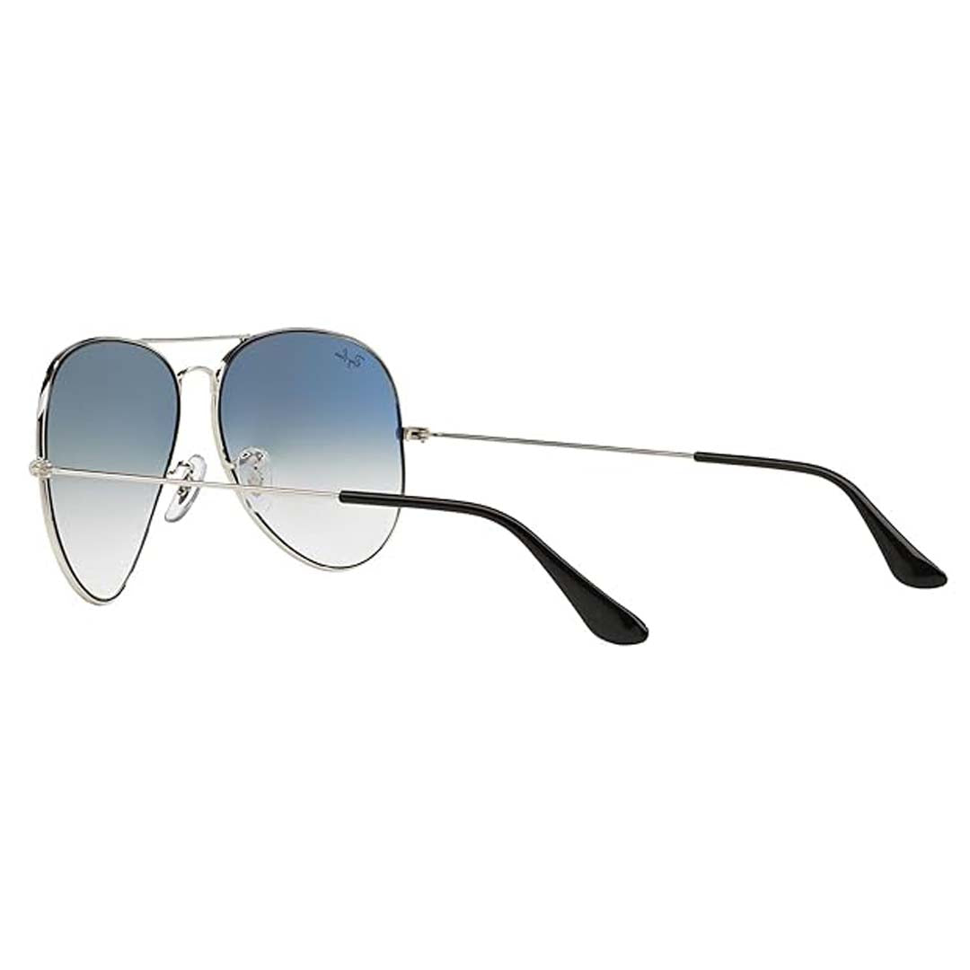 Ray-Ban Unisex Gradient Blue Lens Pilot Sunglasses - 0RB3025I003/3F58
