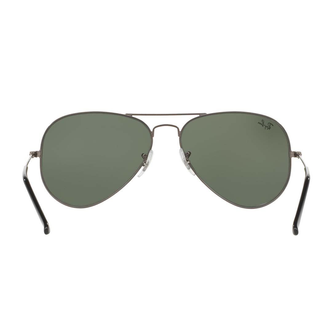 Gafas de sol unisex Ray-Ban de piloto con protección UV y lentes verdes - 0RB302500458