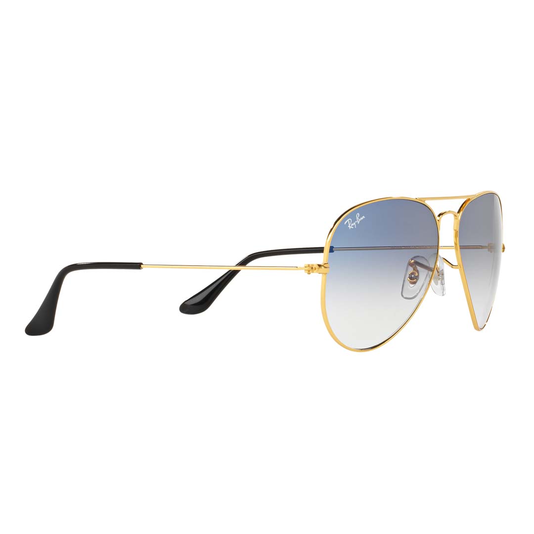 Ray-Ban Men Gradient Blue Lens Pilot Sunglasses - 0RB3025I001/3F62