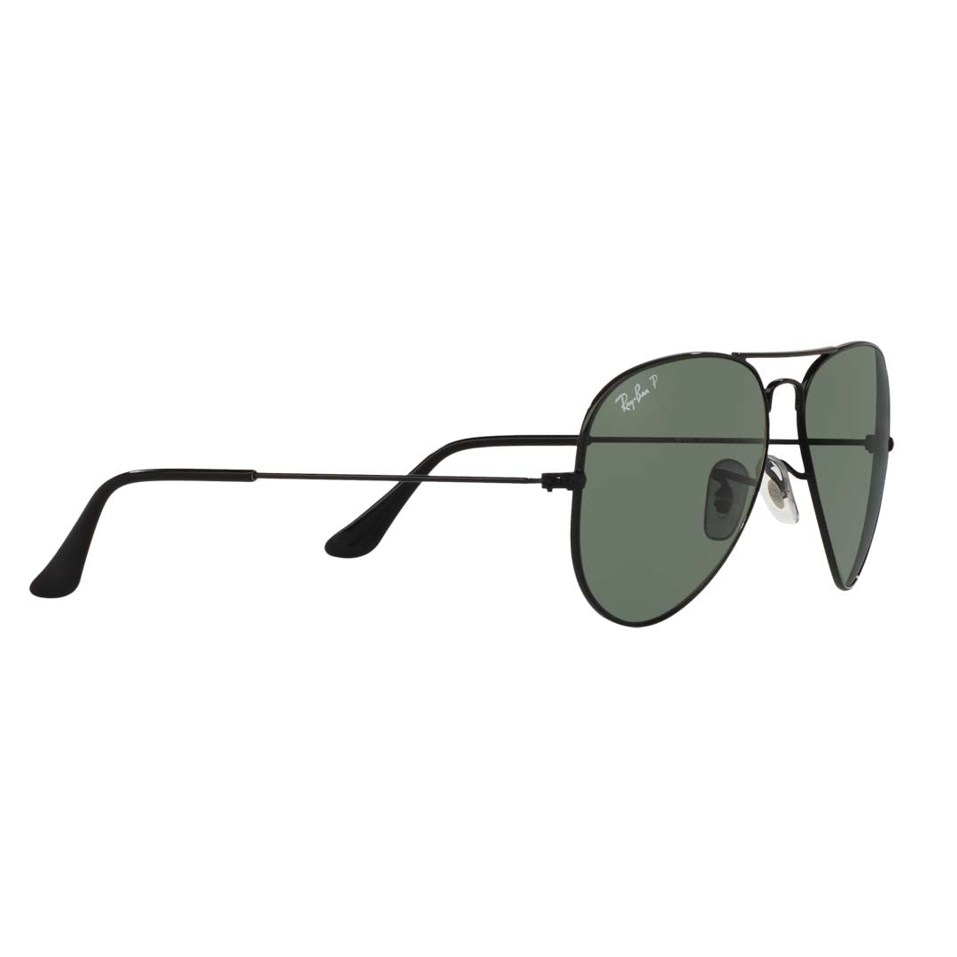 Ray-Ban Polarised Aviator Unisex Sunglasses (RB3025|62|Green)