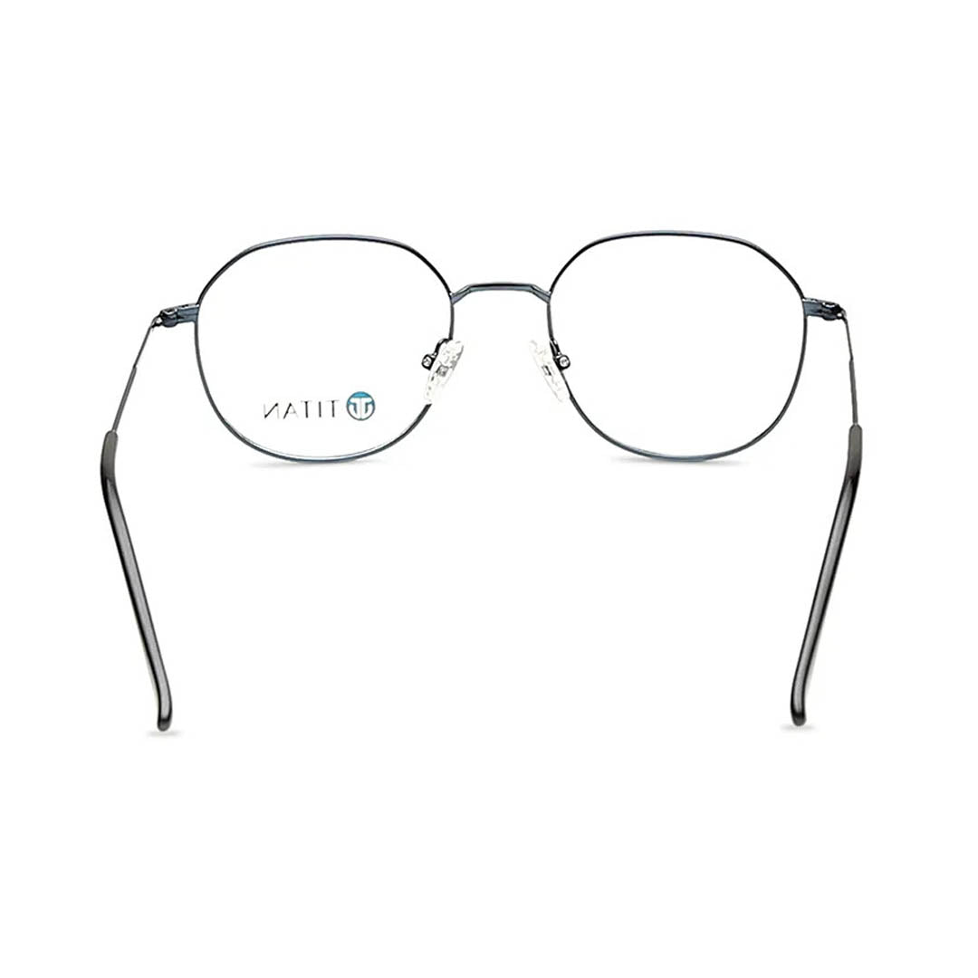 Titan Blue Round Rimmed Computer Glasses (Blue-Filter lens Included)