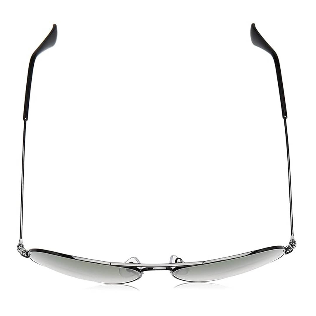 OneStopVision® Medium-Large (Size-58) Black Green Men's Aviator Sunglasses