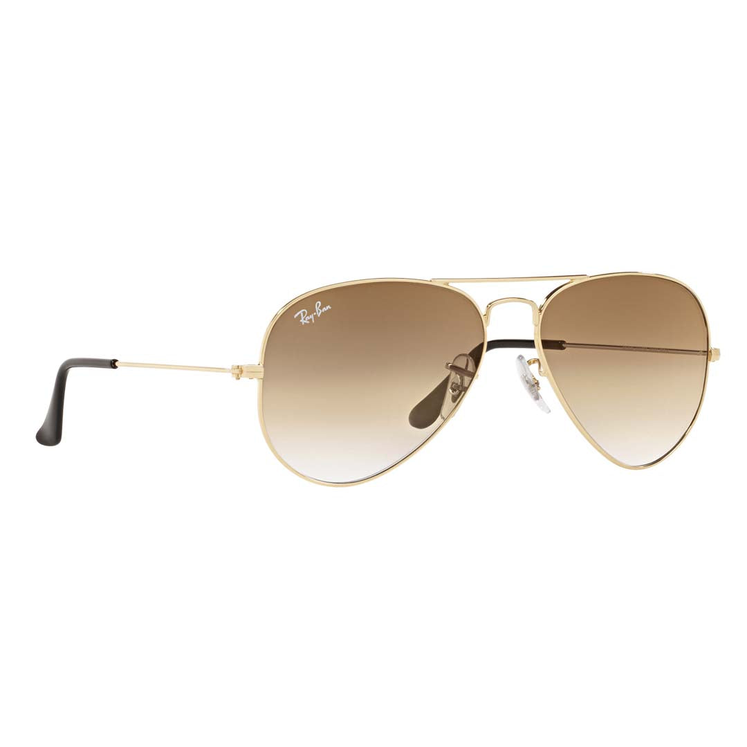 Ray-Ban Men Gradient Brown Lens Pilot Sunglasses - 0RB3025I001/5162