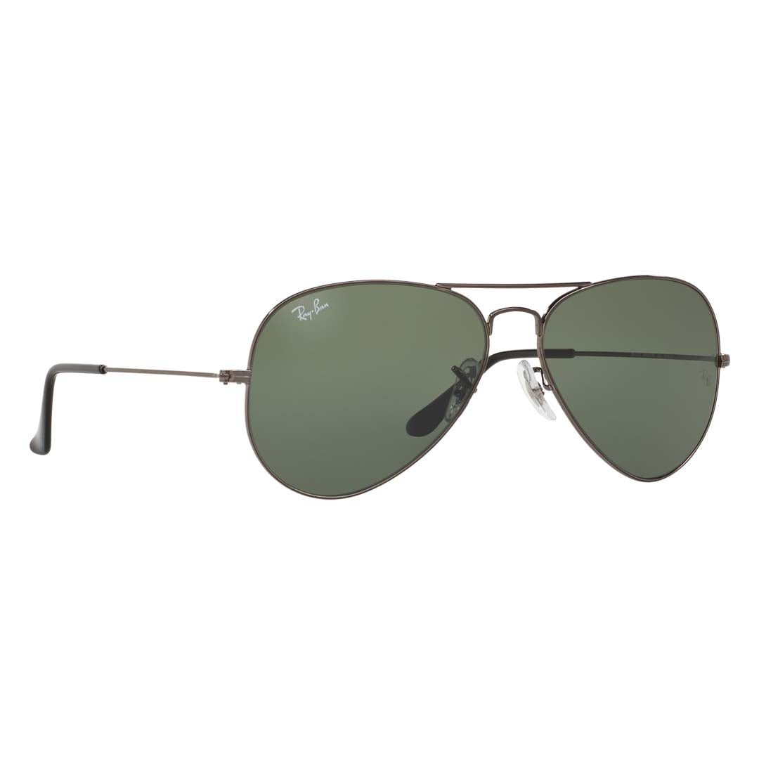 Gafas de sol unisex Ray-Ban de piloto con protección UV y lentes verdes - 0RB302500458