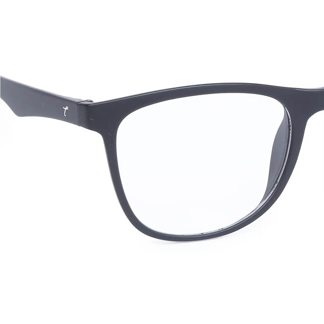 Titan Black Wayfarer Rimmed Computer Glasses (Blue-Filter lens Included)