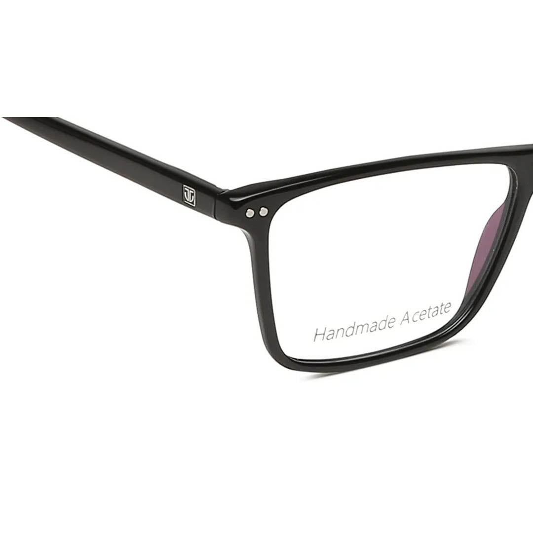 Titan Black Square Rimmed Computer Glasses (Blue-Filter lens Included)