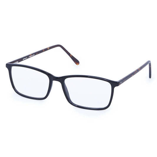 Titan Black Rectangle Rimmed Computer Glasses (Blue-Filter lens Included)