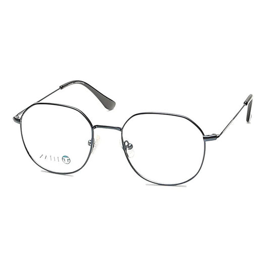 Titan Blue Round Rimmed Computer Glasses (Blue-Filter lens Included)
