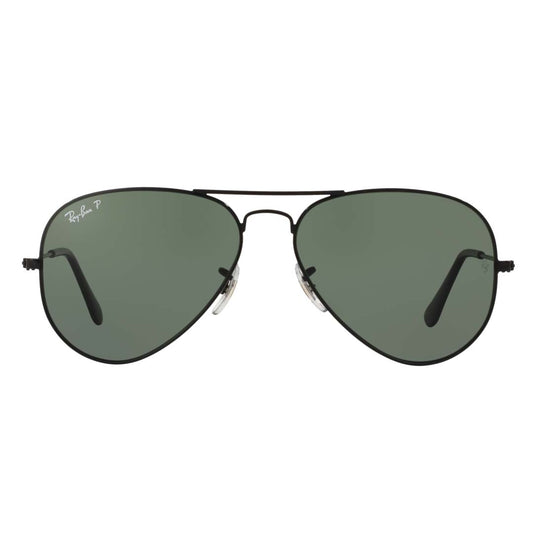 Ray-Ban Polarised Aviator Unisex Sunglasses (RB3025|58|Green)