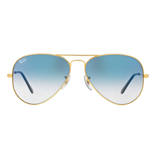 Ray-Ban Men Gradient Blue Lens Pilot Sunglasses - 0RB3025I001/3F62