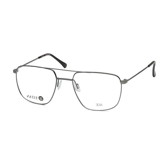 Titan Grey Navigator Rimmed Computer Glasses (Blue-Filter lens Included)