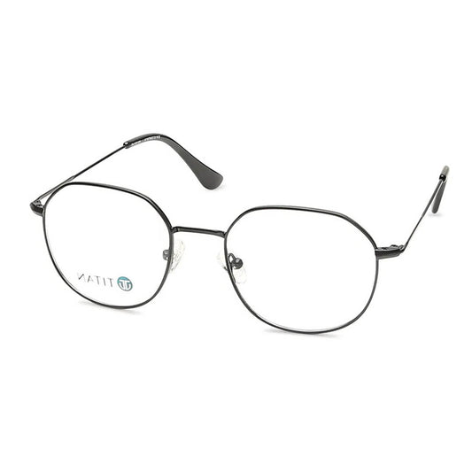Titan Grey Square Rimmed Computer Glasses (Blue-Filter lens Included)