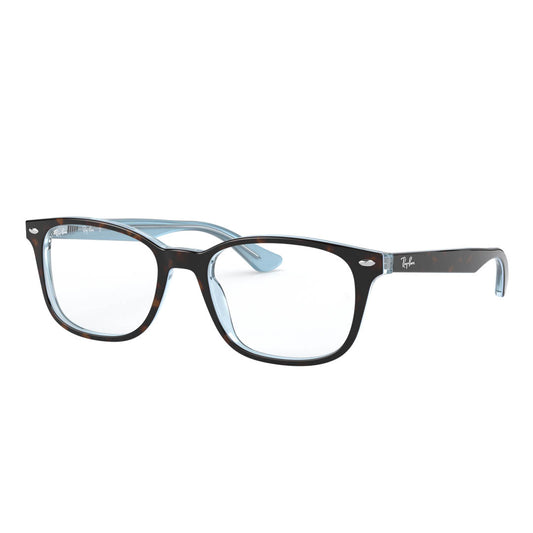 Ray-Ban Havana Green Rx5375 Computer Glasses (Blue-Filter lens Included)
