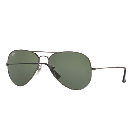 Gafas de sol unisex Ray-Ban de piloto con protección UV y lentes verdes - 0RB302500458 