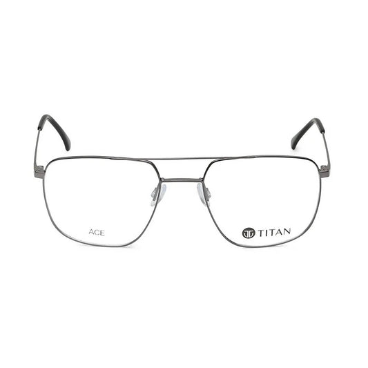 Titan Grey Navigator Rimmed Computer Glasses (Blue-Filter lens Included)