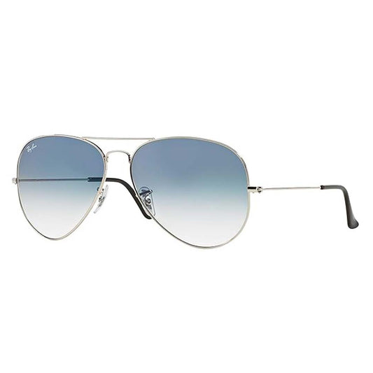 Ray-Ban Unisex Gradient Blue Lens Pilot Sunglasses - 0RB3025I003/3F58