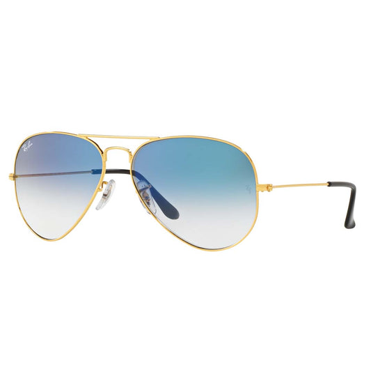 Ray-Ban Men Gradient Blue Lens Pilot Sunglasses - 0RB3025I001/3F62