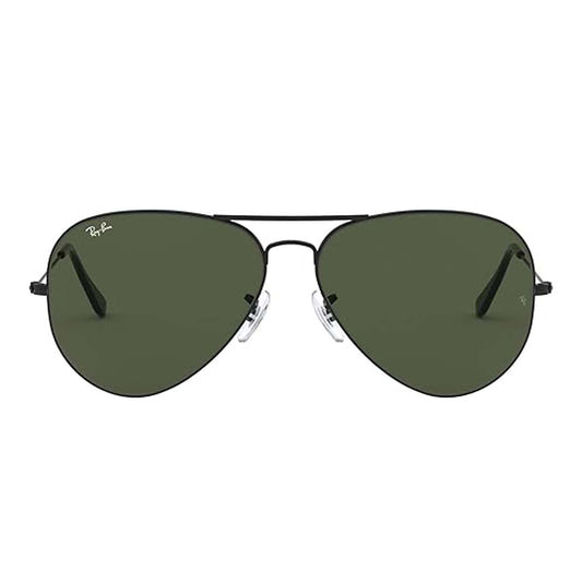 Ray-Ban Sunglasses - RB3026 Aviator Large Metal II/Frame: Black (62mm) Lens: Green