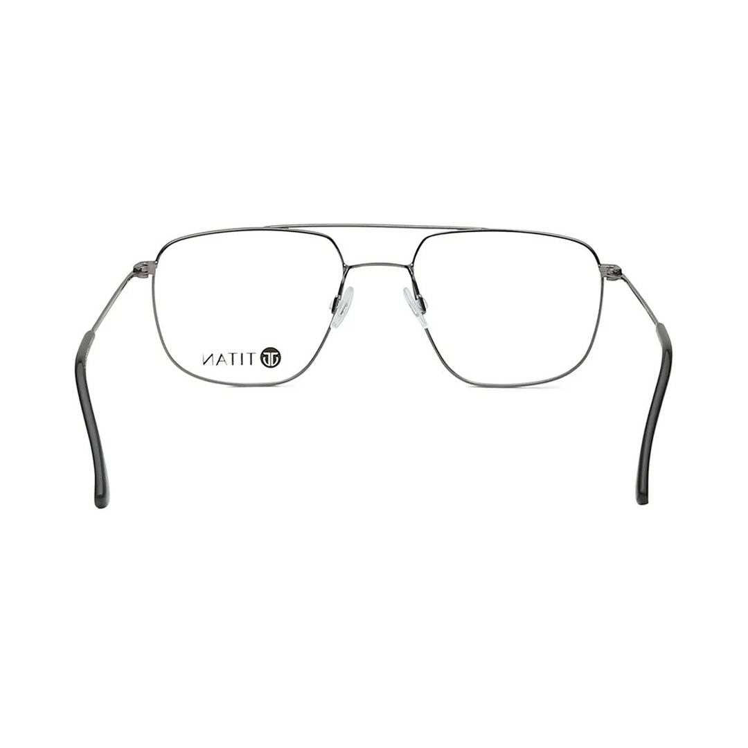 Titan Grey Navigator Rimmed Eyeglasses(TA0060UFM5MDGV) (Power Customization Available)