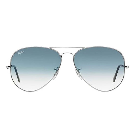 Ray-Ban Unisex Gradient Blue Lens Pilot Sunglasses - 0RB3025I003/3F58