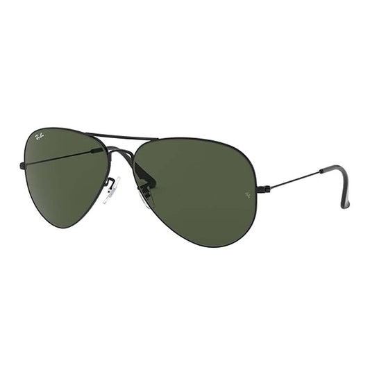 Ray-Ban Sunglasses - RB3026 Aviator Large Metal II/Frame: Black (62mm) Lens: Green
