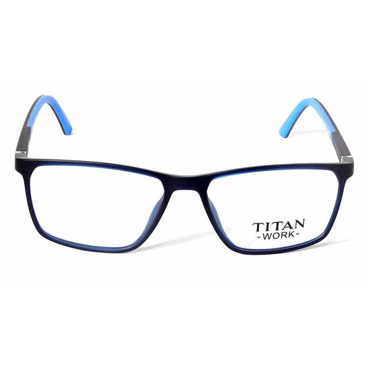 Titan Blue Wayfarer Rimmed Computer Glasses (Blue-Filter lens Included)